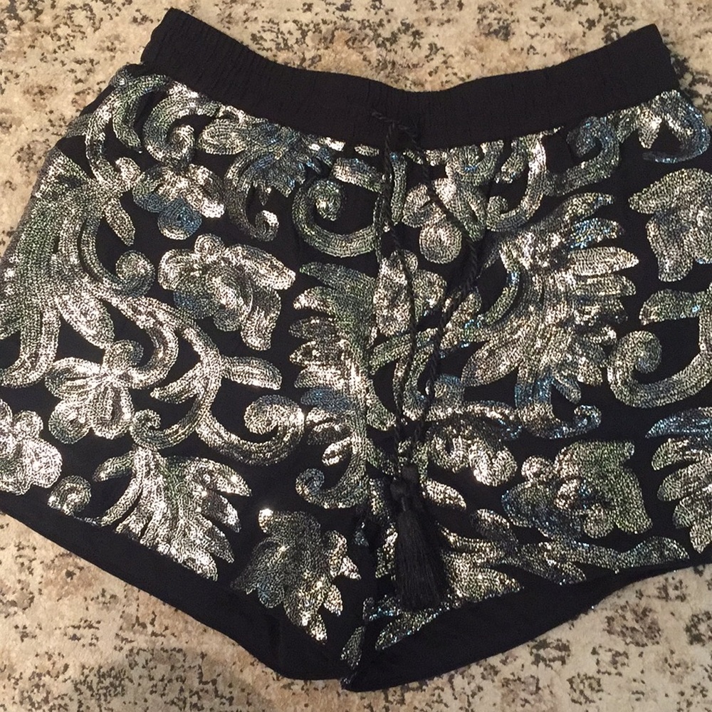 H & M sequin shorts